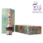 گلدان فانتزی مس و پرداز با جعبه هاردباکس