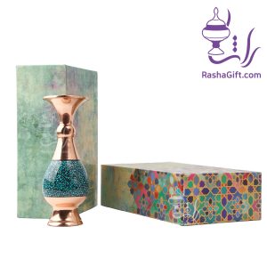 گلدان صراحی فیروزه کوبی با جعبه هاردباکس