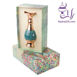گلدان صراحی فیروزه کوبی با جعبه هاردباکس