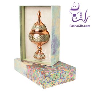 شکلات خوری مس و خاتم با جعبه هاردباکس