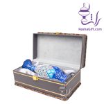 گلدان میناکاری با جعبه ترمه