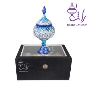 شکلات خوری میناکاری با جعبه جیر