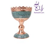 آجیل خوری مس و فیروزه اعلا با جعبه ترمه