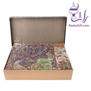 ترمه هزار نقش در جعبه هاردباکس طرح سنگ