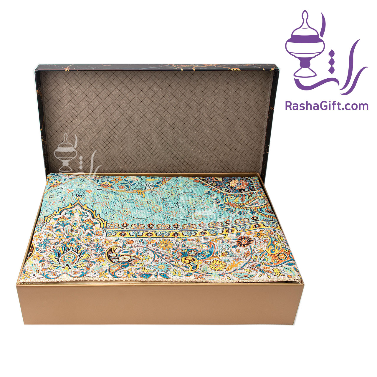 R327 ترمه افشاری در جعبه هاردباکس طرح سنگ