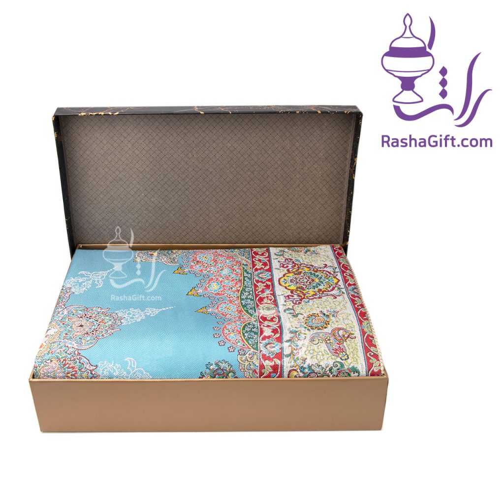 ترمه ابریشم 7 رنگ در جعبه هاردباکس طرح سنگ