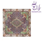 ترمه هزار نقش در جعبه لولایی طرح میناکاری