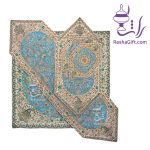 ست ترمه 5 تیکه ابریشم اعلا در جعبه هاردباکس طرح سنگ