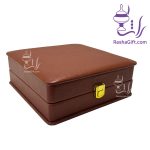 گنجینه زعفران 2 در جعبه متوسط چوب و چرم