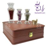 گنجینه زعفران 2 در جعبه متوسط چوب و چرم