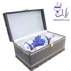 شکلات خوری میناکاری با جعبه ترمه