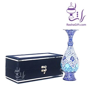 گلدان میناکاری با جعبه جیر