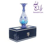 گلدان میناکاری با جعبه جیر