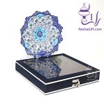 بشقاب میناکاری با جعبه جیر