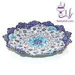 بشقاب میناکاری با جعبه جیر