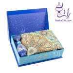 ست گلدان 16 میناکاری و ترمه با جعبه هاردباکس