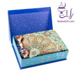 ست گلدان 16 مس و پرداز و ترمه با جعبه هاردباکس