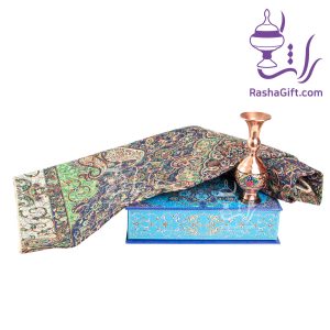 ست گلدان 16 حکاکی الماس تراش و ترمه با جعبه هاردباکس