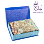 ست گلدان 16 حکاکی الماس تراش و ترمه با جعبه هاردباکس