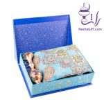 ست گلدان 16 حکاکی الماس تراش و ترمه با جعبه هاردباکس