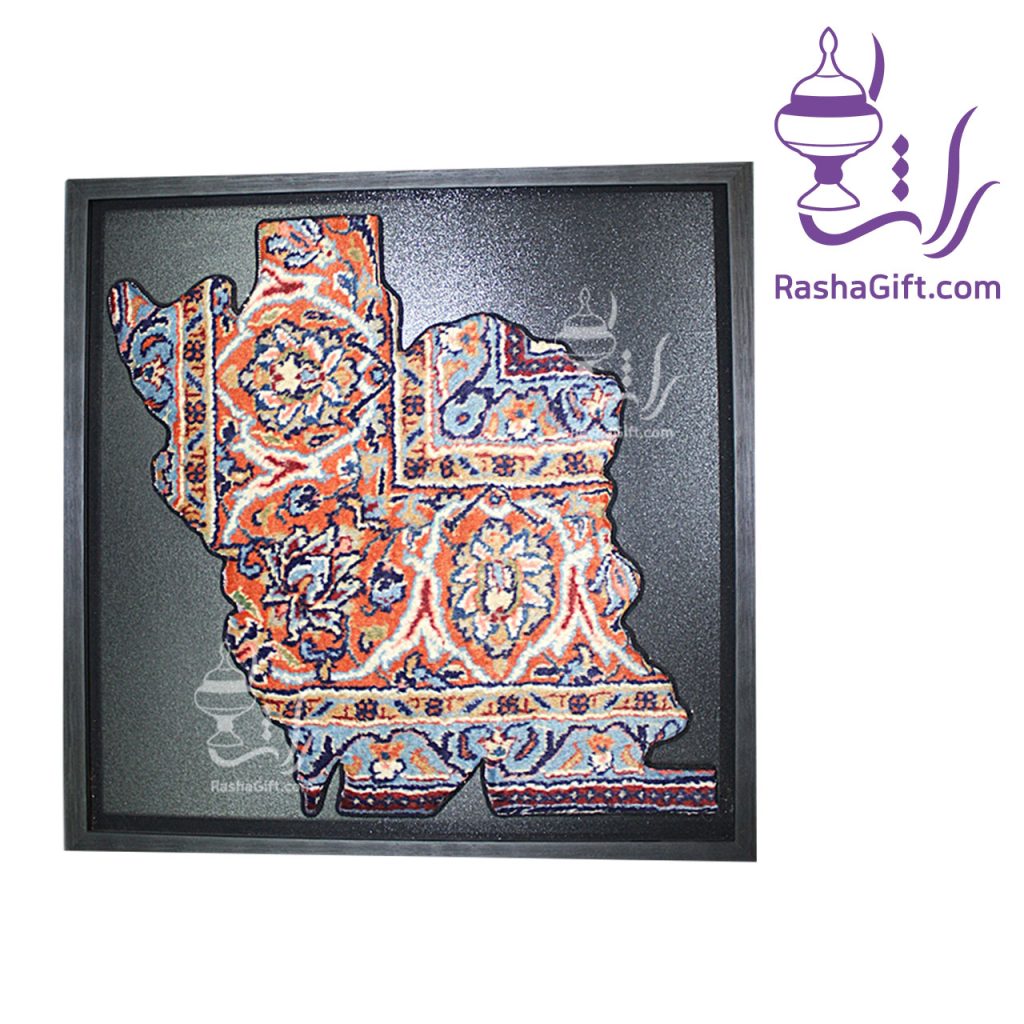 تابلو گلیمچه نقشه ایران مدل کلاسیک 2