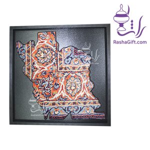 تابلو گلیمچه نقشه ایران مدل کلاسیک 2