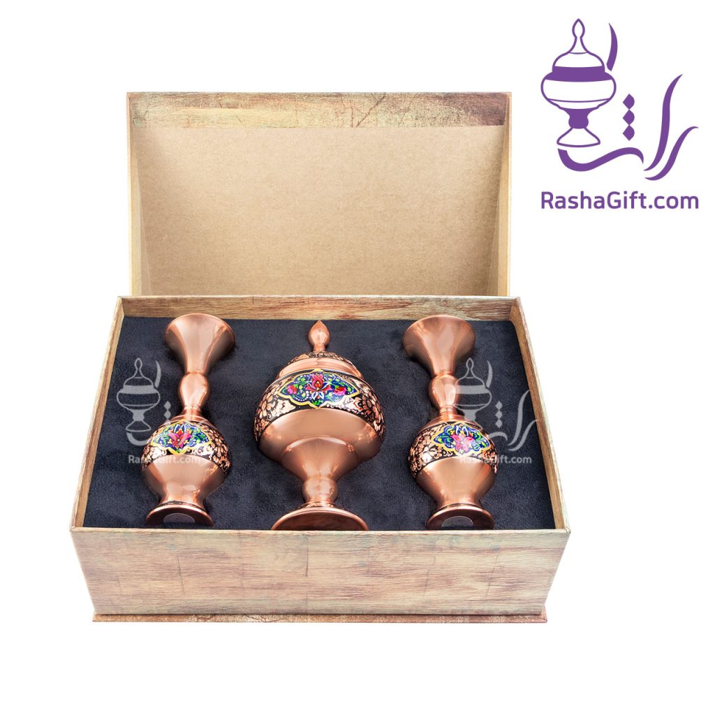 ست آذین حکاکی الماس تراش با جعبه هاردباکس