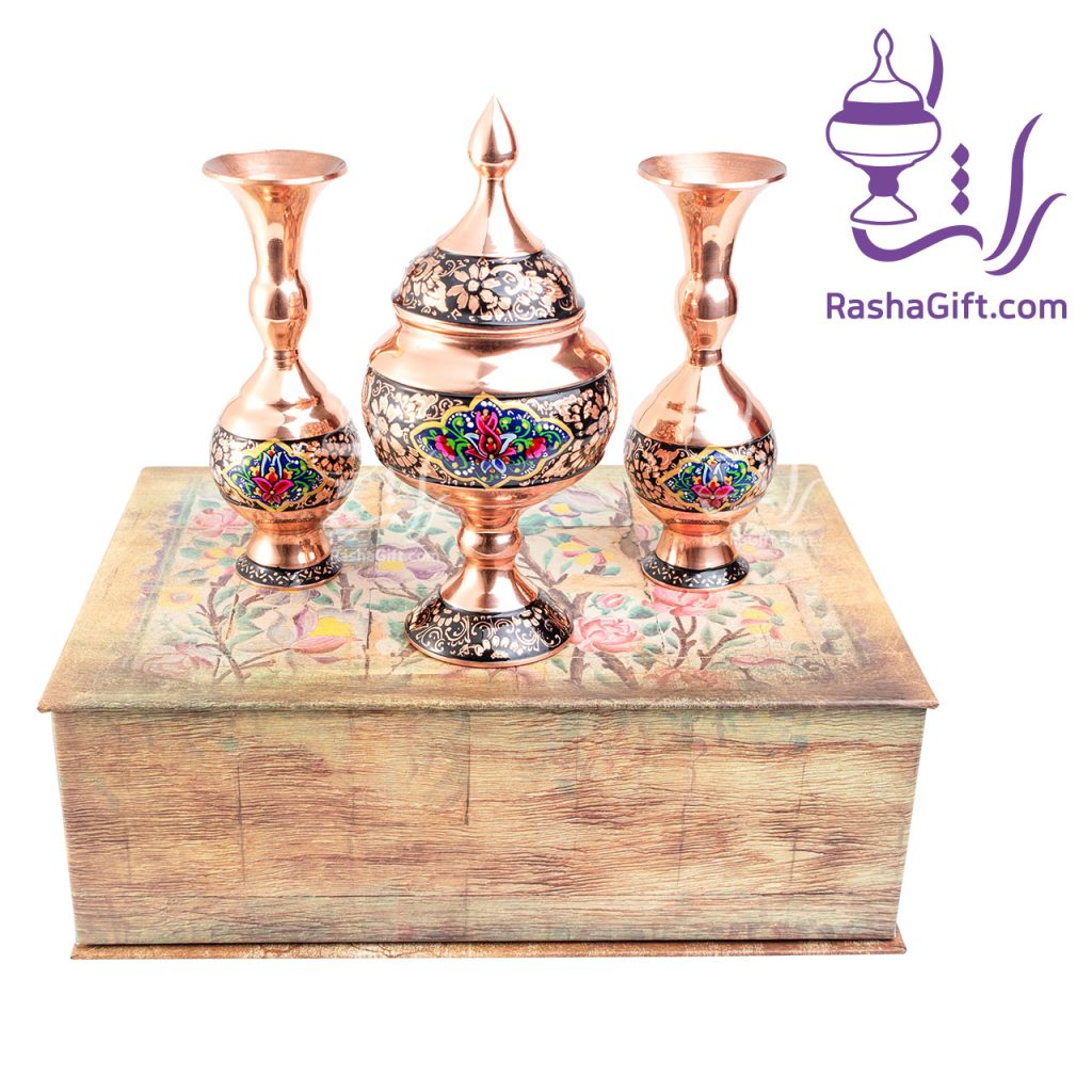 ست آذین حکاکی الماس تراش با جعبه هاردباکس