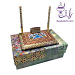 (به همراه خودکار)ست جاقلمی خاتم کاری دو قیف