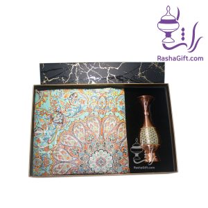 ست نقشینه مس و خاتم طرح 2